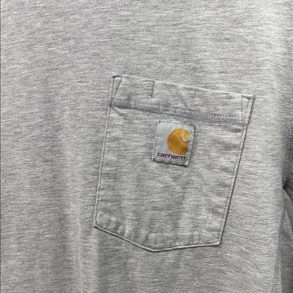 Carhartt Men's Light Gray Short Sleeve Tee - Picture 4 of 4